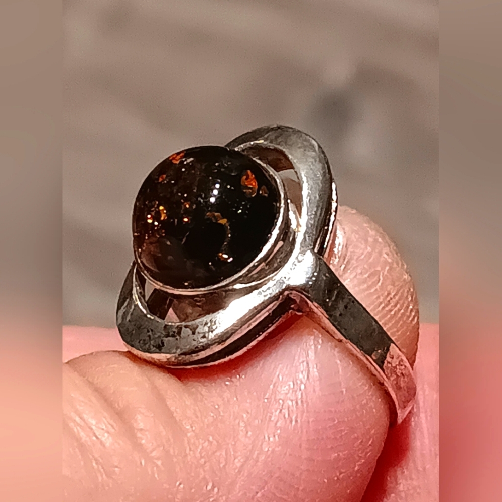 Set Baltic Amber Bracelet Ring Sterling Silver - Picture 13 of 15